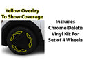 Vinyl Chrome Delete Blackout Decal Stickers Overlay Film Fits Kia EV9 2024-2025