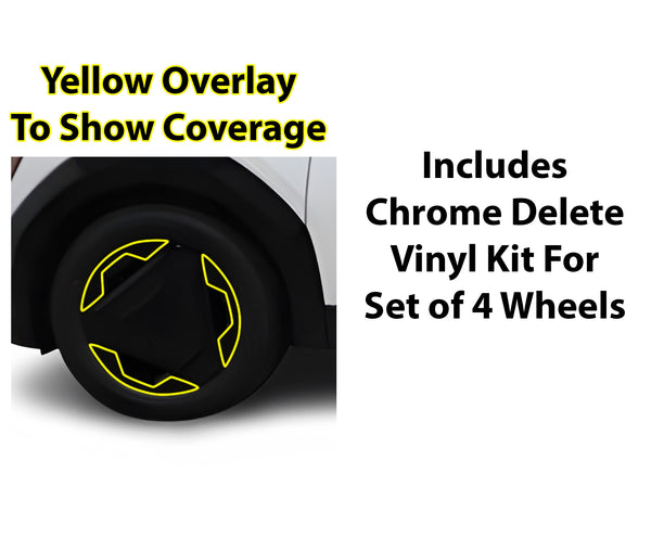 Vinyl Chrome Delete Blackout Decal Stickers Overlay Film Fits Kia EV9 2024-2025