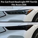 Acura ZDX 2024–2026 Dark Smoke Headlight & Taillight Tint Kit – Precut Vinyl Lens Overlays