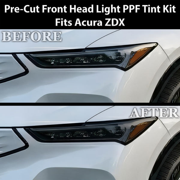 Acura ZDX 2024–2026 Dark Smoke Headlight & Taillight Tint Kit – Precut Vinyl Lens Overlays