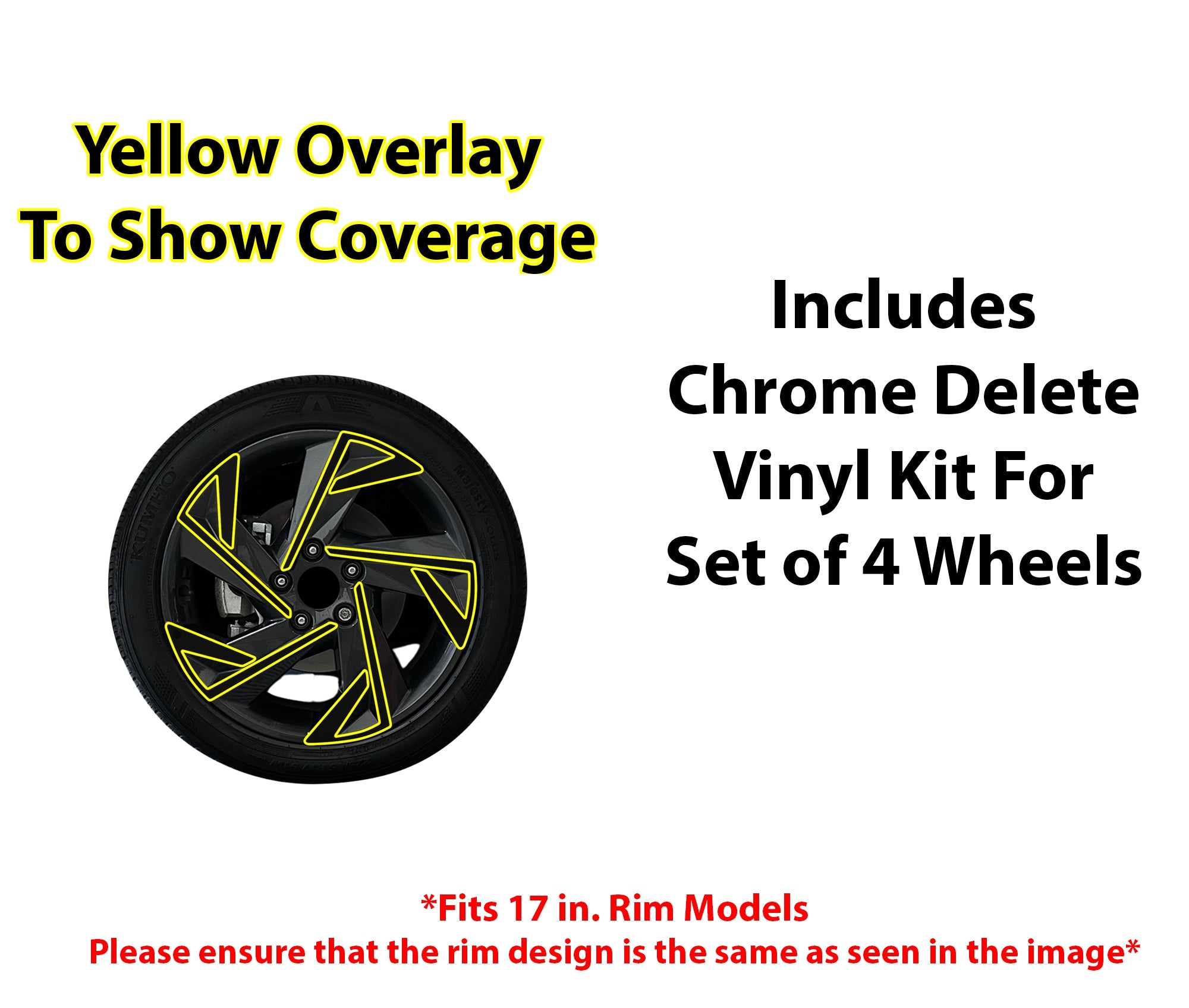 Vinyl Chrome Delete Front Rear Bumper Blackout Decal Stickers Overlay Film Fits Hyundai Elantra 2024 - 2025 - Bogar Tech Designs