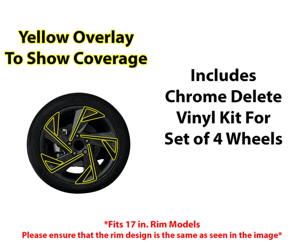 Vinyl Chrome Delete Front Rear Bumper Blackout Decal Stickers Overlay Film Fits Hyundai Elantra 2024-2025