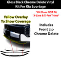 Kia Sportage 2026-2027 Blackout Chrome Delete Kit – Precut Gloss Black Vinyl Overlays