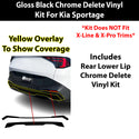 Kia Sportage 2026-2027 Blackout Chrome Delete Kit – Precut Gloss Black Vinyl Overlays