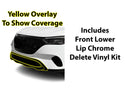 Fits Mercedes-Benz EQE SUV 2023-2025 Vinyl Chrome Delete Grille Blackout Decal Stickers Overlay Film