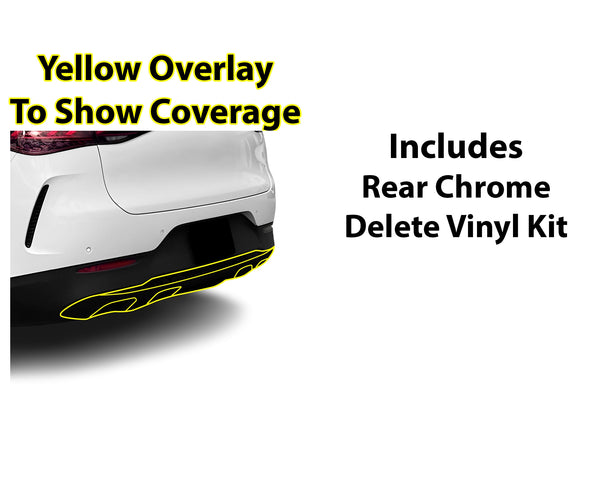 Fits Mercedes-Benz EQE SUV 2023-2025 Vinyl Chrome Delete Grille Blackout Decal Stickers Overlay Film