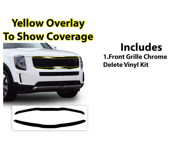 Window Vinyl Chrome Delete Trim Blackout Decal Stickers Overlay Film Fits Kia Telluride 2020 - 2025