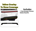 Vinyl Chrome Delete Grille Bezel Lip Side Window Blackout Decal Stickers Overlay Film Fits Rivian R1S 2022 - 2025 - Bogar Tech Designs