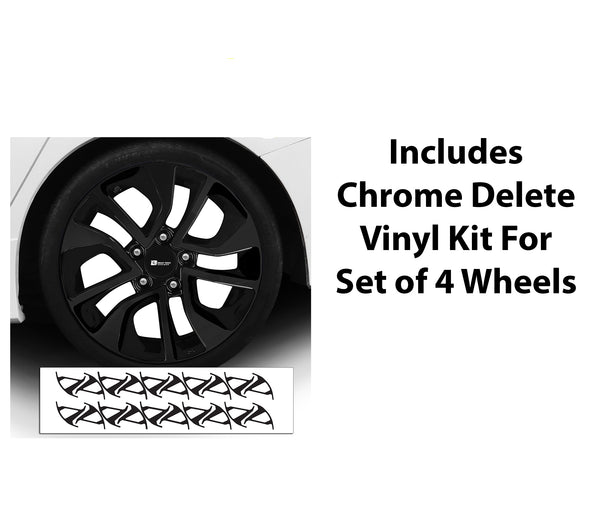 Vinyl Chrome Delete Grille Side Wheel Window Blackout Decal Stickers Overlay Film Fits Honda Civic 2016 - 2021 - Bogar Tech Designs