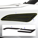 Vinyl Chrome Delete Grille Side Window Rear Blackout Decal Stickers Overlay Film Fits Nissan Armada 2017 - 2024 - Bogar Tech Designs