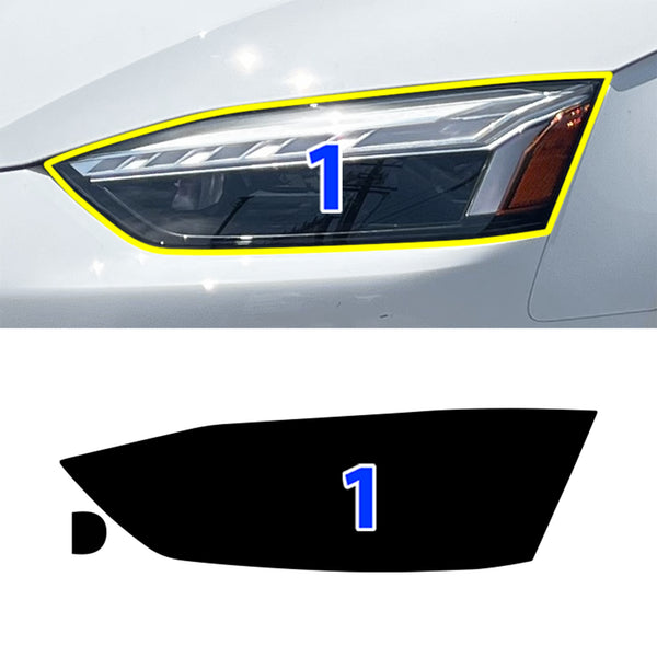 Fits Audi S5 2020-2024 Full Headlight Taillight Precut Smoked PPF Tint Kit Film Overlay