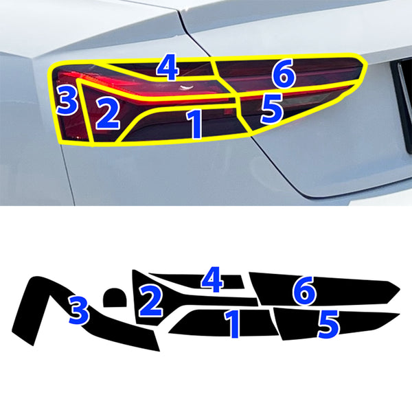 Fits Audi S5 2020-2024 Full Headlight Taillight Precut Smoked PPF Tint Kit Film Overlay