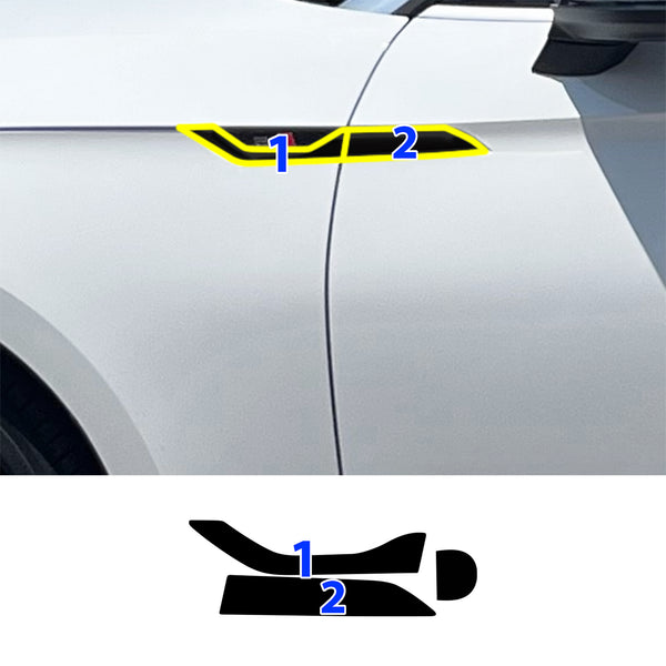 Fits Audi S5 Convertible 2020-2024 Vinyl Chrome Delete Grille Blackout Decal Stickers Overlay Film