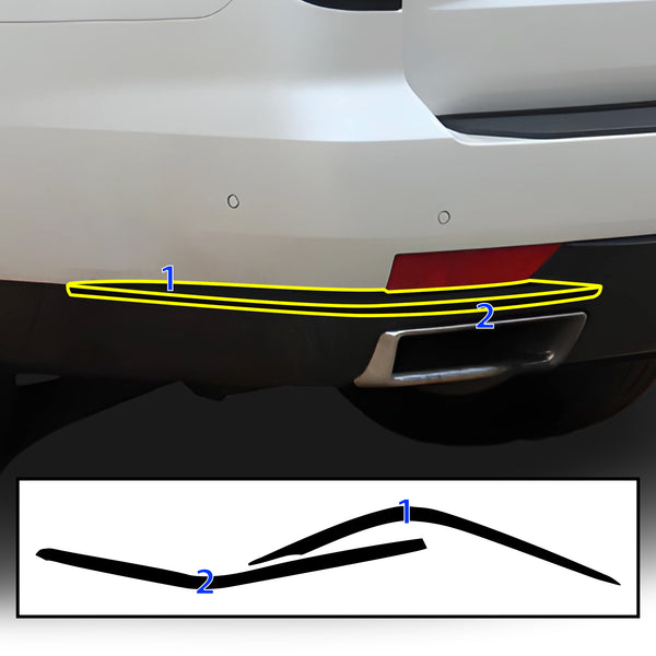 Vinyl Chrome Delete Side Window Blackout Decal Stickers Overlay Film Fits Cadillac Escalade 2021-2024