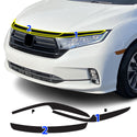 Vinyl Chrome Delete Front Grille Side Window Trim Blackout Decal Stickers Overlay Film Fits Honda Odyssey