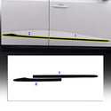 Vinyl Chrome Delete Grille Side Window Rear Blackout Decal Stickers Overlay Film Fits Acura MDX 2022-2025
