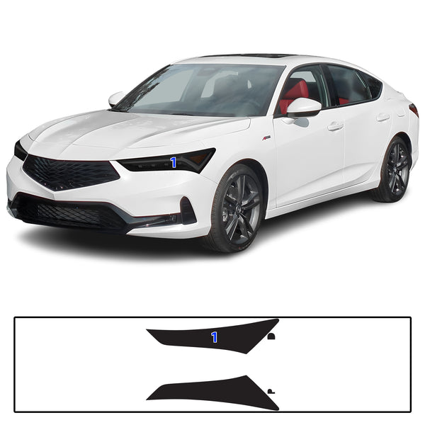 Full Headlight Taillight Precut Smoked PPF Tint Kit Film Overlay Fits Acura Integra 2023-2025