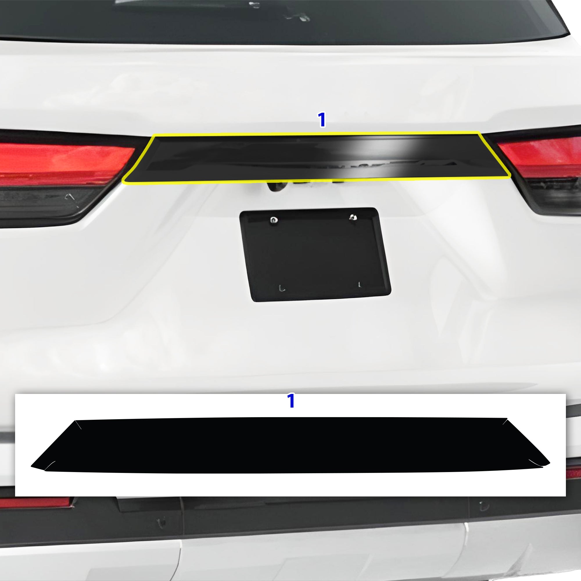 Vinyl Chrome Delete Grille Side Window Rear Wheel Blackout Decal Stickers Overlay Film Fits Toyota Sequoia 2023 - 2025 - Bogar Tech Designs