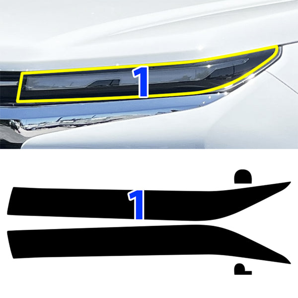 Fits Chevrolet Traverse 2024-2026 Full Headlight Taillight Precut Smoked PPF Tint Kit Film Overlay