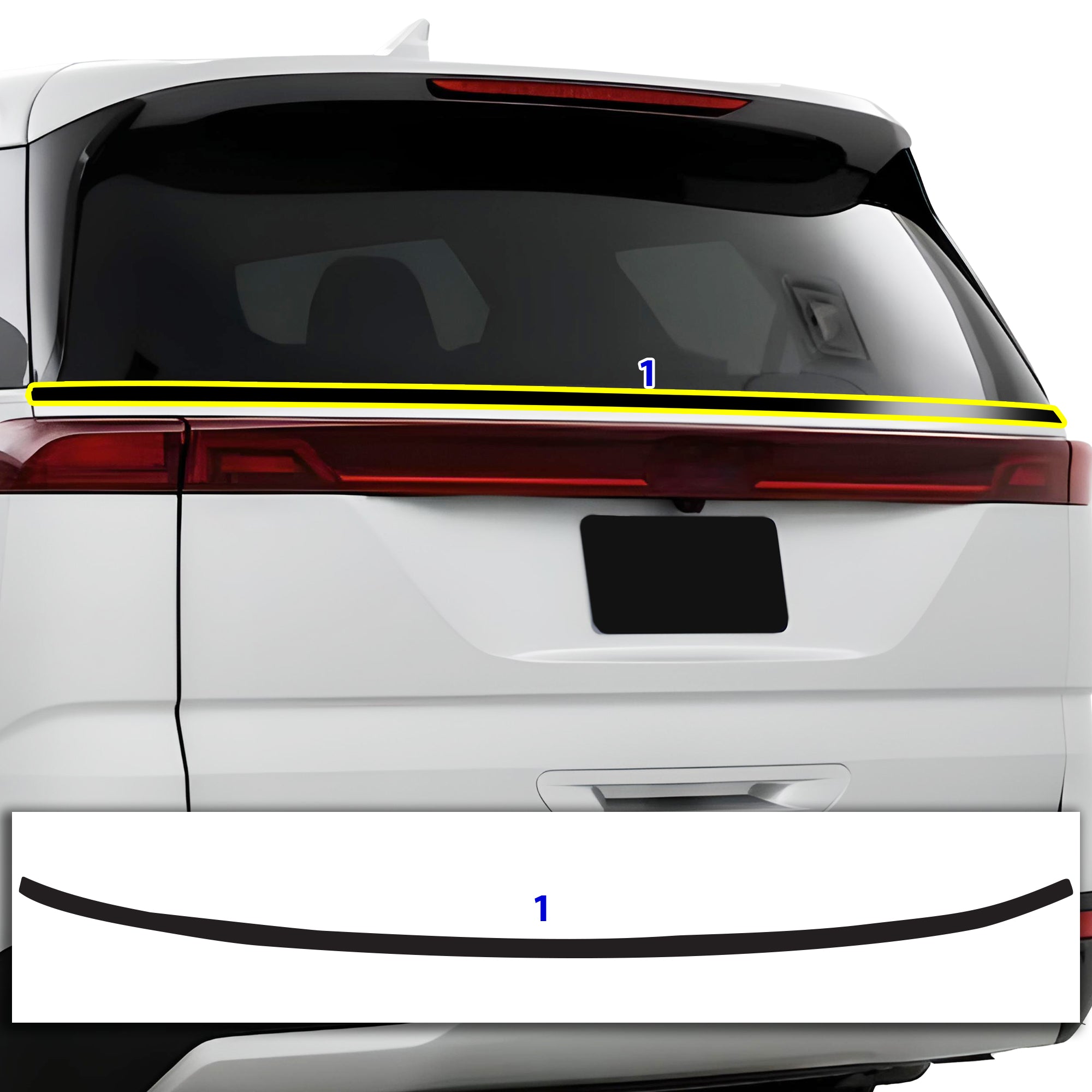 Kia Carnival 2022-2026 Blackout Chrome Delete Kit – Precut Gloss Black Vinyl Overlays