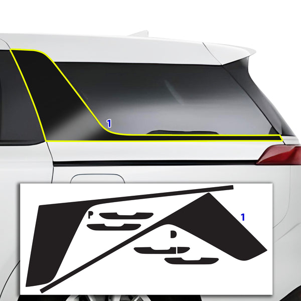 Vinyl Chrome Delete Grille Side Window Rear Blackout Decal Stickers Overlay Film Fits Kia Carnival 2022-2025