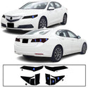 Full Headlight Taillight Precut Smoked PPF Tint Kit Film Overlay Fits Acura TLX 2015-2020