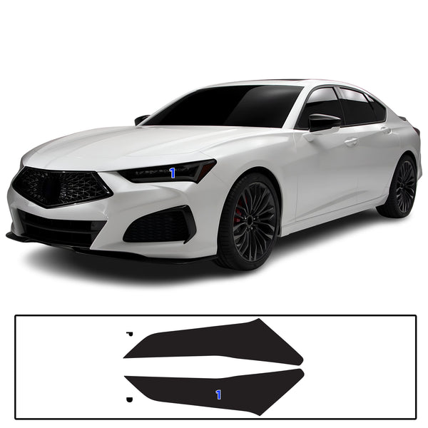 Fits Acura TLX 2021-2025 Full Headlight Taillight Precut Smoked PPF Tint Kit Overlay Film