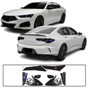 Fits Acura TLX 2021-2025 Full Headlight Taillight Precut Smoked PPF Tint Kit Overlay Film