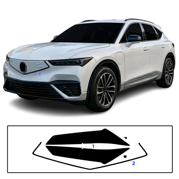 Acura ZDX 2024–2026 Dark Smoke Headlight & Taillight Tint Kit – Precut Vinyl Lens Overlays
