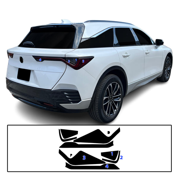 Acura ZDX 2024–2026 Dark Smoke Headlight & Taillight Tint Kit – Precut Vinyl Lens Overlays