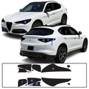 Full Headlight Taillight Precut Smoked PPF Tint Kit Film Overlay Fits Alfa Romeo Stelvio 2019-2025
