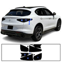Full Headlight Taillight Precut Smoked PPF Tint Kit Film Overlay Fits Alfa Romeo Stelvio 2019-2025