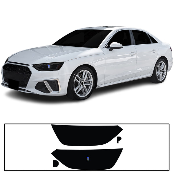 Fits Audi A4 2020-2025 Full Headlight Taillight Precut Smoked PPF Tint Kit Film Overlay