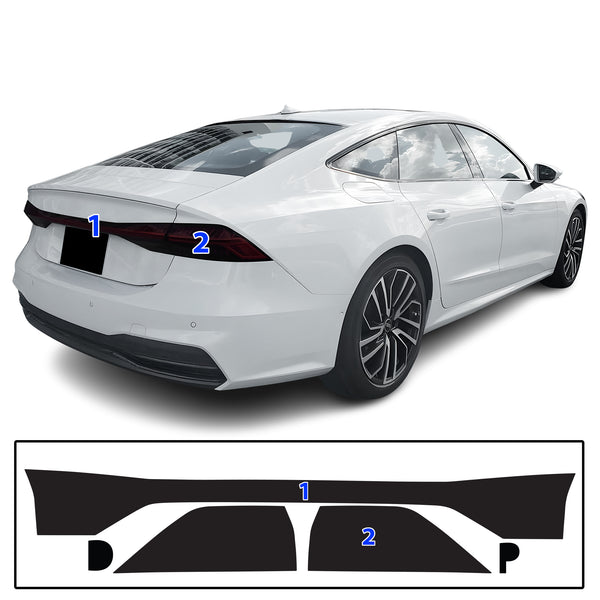 Full Headlight Taillight Precut Smoked PPF Tint Kit Film Overlay Fits Audi S7 A7 Sportback 2019-2024