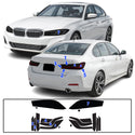 Full Headlight Taillight Precut Smoked PPF Tint Kit Film Overlay Fits BMW 3 Series 2019-2025