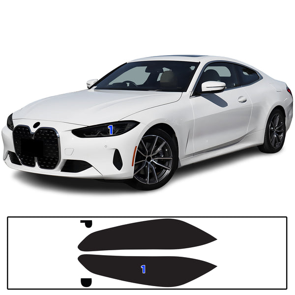 Full Headlight Taillight Precut Smoked PPF Tint Kit Film Overlay Fits BMW 4 Series 2021-2025