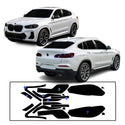 BMW X4 2022–2025 Dark Smoke Headlight & Taillight Tint Kit – Precut Vinyl Lens Overlays