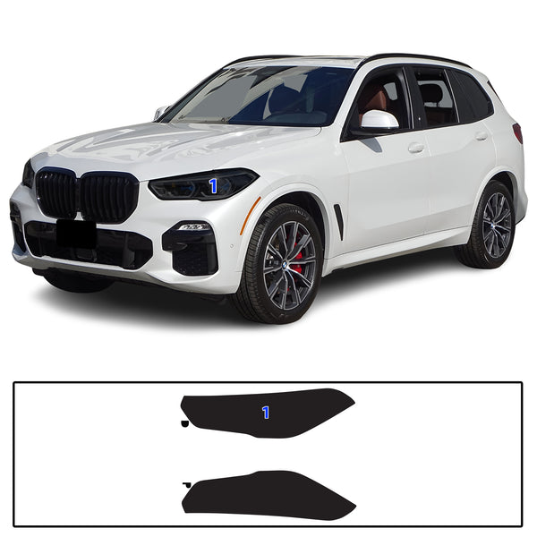 Full Headlight Taillight Precut Smoked PPF Tint Kit Film Overlay Fits BMW X5 2019-2023