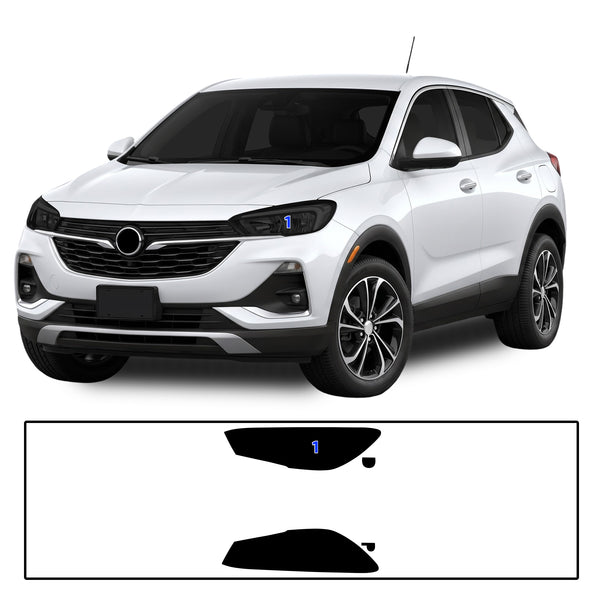 Buick Encore GX 2020–2023 Dark Smoke Headlight & Taillight Tint Kit – Precut Vinyl Lens Overlays