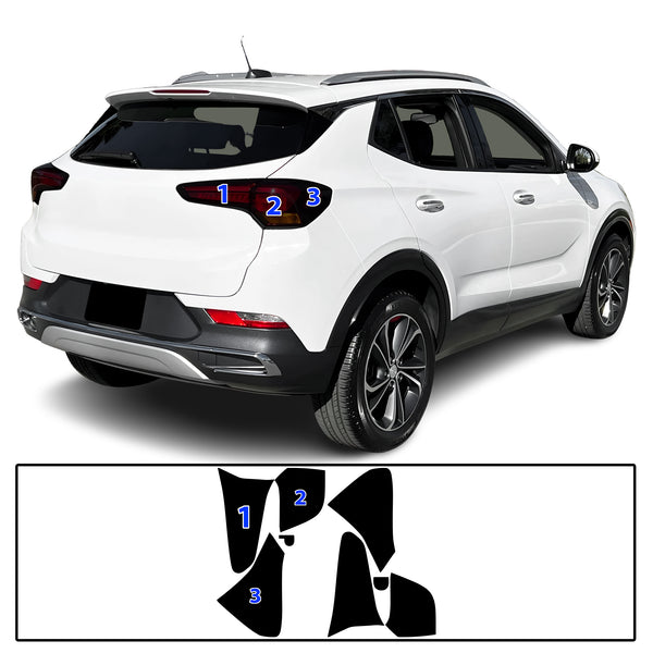 Full Headlight Taillight Precut Smoked PPF Tint Kit Film Overlay Fits Buick Encore GX 2020-2023