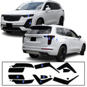 Full Headlight Taillight Precut Smoked PPF Tint Kit Film Overlay Fits Cadillac XT6 2020-2025