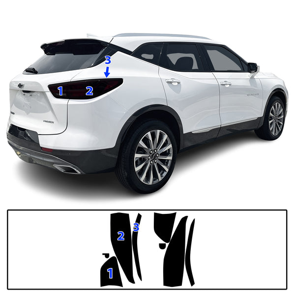 Full Headlight Taillight Precut Smoked PPF Tint Kit Film Overlay Fits Chevy Blazer 2023-2025