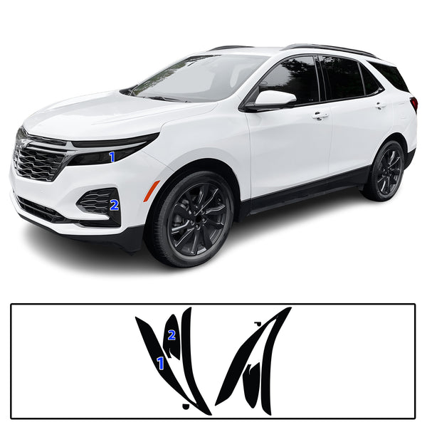Full Headlight Taillight Precut Smoked PPF Tint Kit Film Overlay Fits Chevrolet Equinox 2022-2024