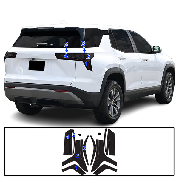 Fits Chevrolet Equinox 2025-2026 Full Headlight Taillight Precut Smoked PPF Tint Kit Film Overlay