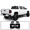 Full Headlight Taillight Precut Smoked PPF Tint Kit Film Overlay Fits Chevy Silverado 2014-2018