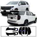 Full Headlight Taillight Precut Smoked PPF Tint Kit Film Overlay Fits Chevy Tahoe Suburban 2021-2024