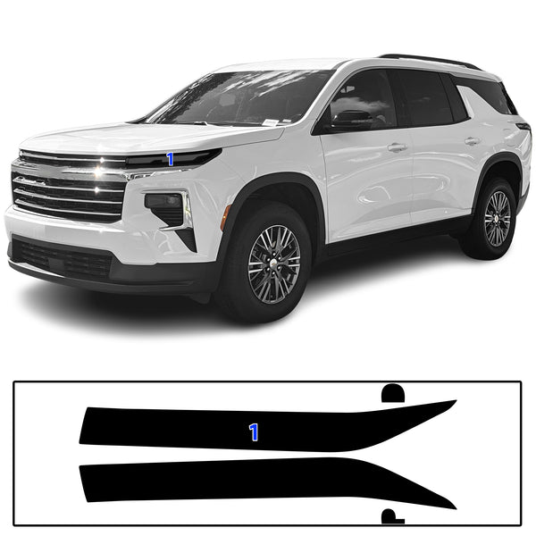 Fits Chevrolet Traverse 2024-2026 Full Headlight Taillight Precut Smoked PPF Tint Kit Film Overlay