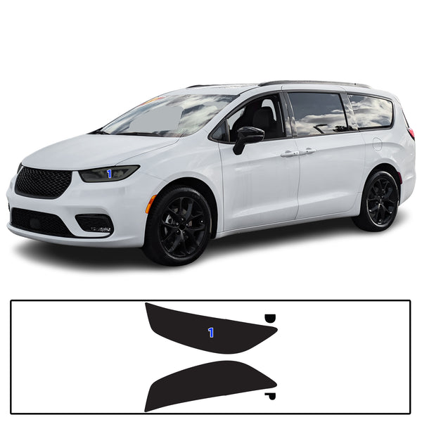 Full Headlight Taillight Precut Smoked PPF Tint Kit Overlay Film Fits Chrysler Pacifica