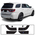 Tinted Racetrack Fog Light Taillight Third Brake Light Sidemarker Overlay Tint Film Fits Dodge Durango 2014-2025