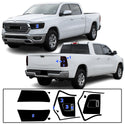 Complete Full Headlight Taillight Precut Overlay Tint Kit with Tools Fits Dodge Ram 2019-2024